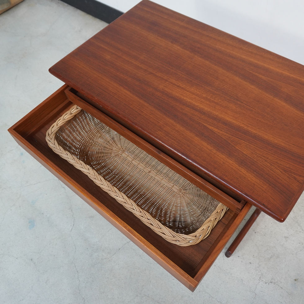 Thumbnail: Sewing table in teak by Kai Kristansen for Vildjberg Møbelfabrik, Denmark, 1960s