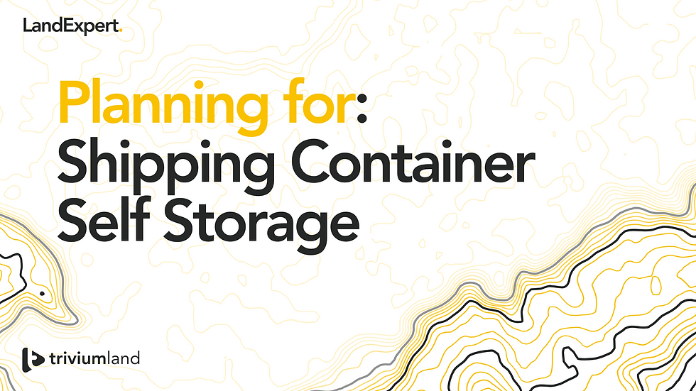 Guide to planning permission for shipping container self storage