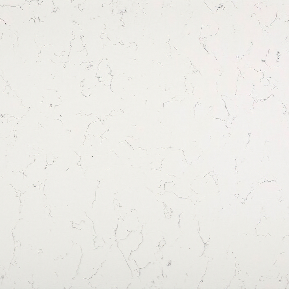 Carrara White Quartz A luxurious stone with a soft, creamy white hue and Carrara veining pattern