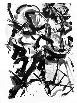 Central Park, 2014, 11x15", ink on paper