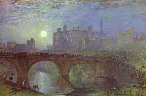 Alnwick Castle Northumberland . (1828). JMW Turner. Crédito: Wikiart.