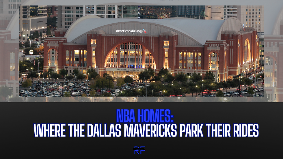A photo of the American Airlines Center, home of the Dallas Mavericks, with the Dallas skyline in the background.