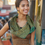 Thumbnail: Long Sage Green Silk Scarf, Summer Shawl, "Orient in Sage"