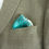 Thumbnail: Men's Pocket Square "Tail of the Phoenix" in Green
