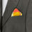 Thumbnail: Men's Silk Pocket Square in muted colors, "Glide", Gift for Husband
