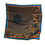 Thumbnail: Black, Red, Gold 25" Silk Scarf "Verge", silk satin bandana