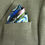 Thumbnail: Mens Gifts Silk Pocket Square, 17" satin handkerchief,  "Mediterranean"