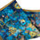 Thumbnail: Mulberry Silk Blue and Yellow Pocket Square, "Mosaic", Gift for Man