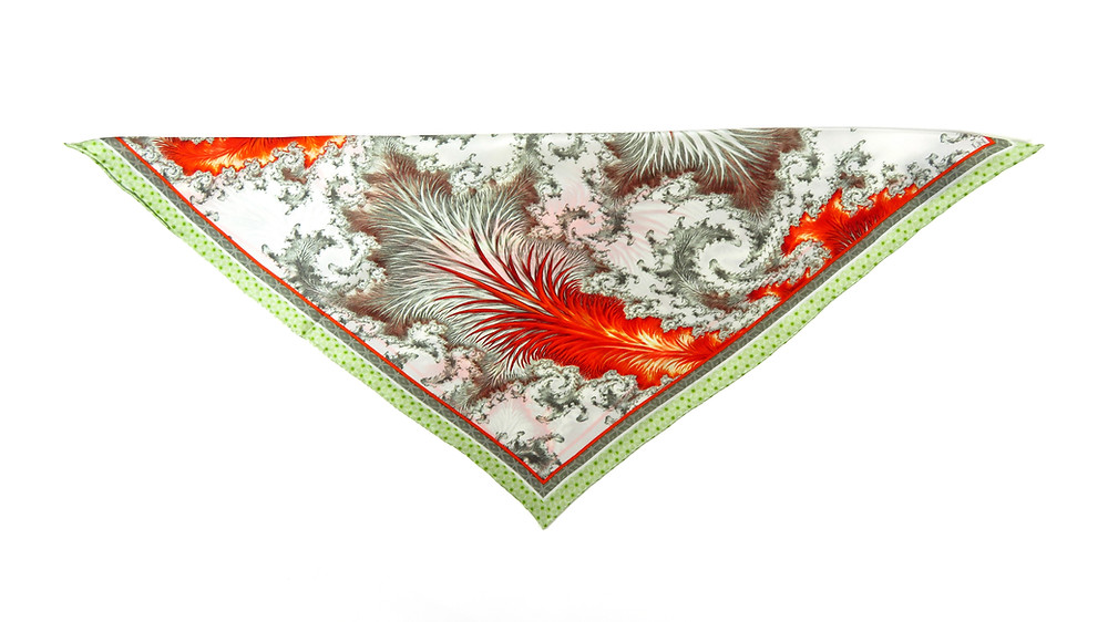 Fold the pocket square in half diagonally