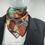 Thumbnail: Small Neckerchief Silk Scarf, "Michigan Man", for men and women