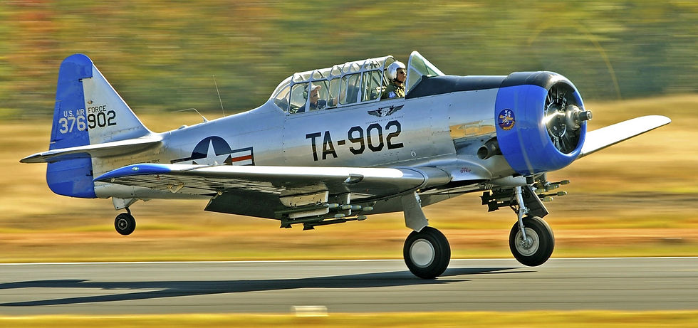 Vintage TA-902 SNJ-4 aircraft at Gainesville Airshow
