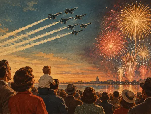 Flyover Versus Fireworks: What Wins the Crowd?