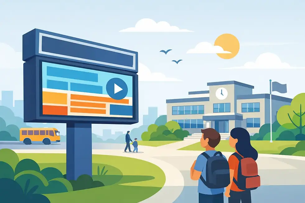 Why a School Marquee Digital Sign Works