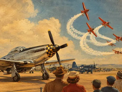 Static Displays Versus Aerobatics at an Airshow