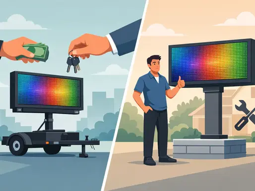 LED Sign Rental Versus Purchase