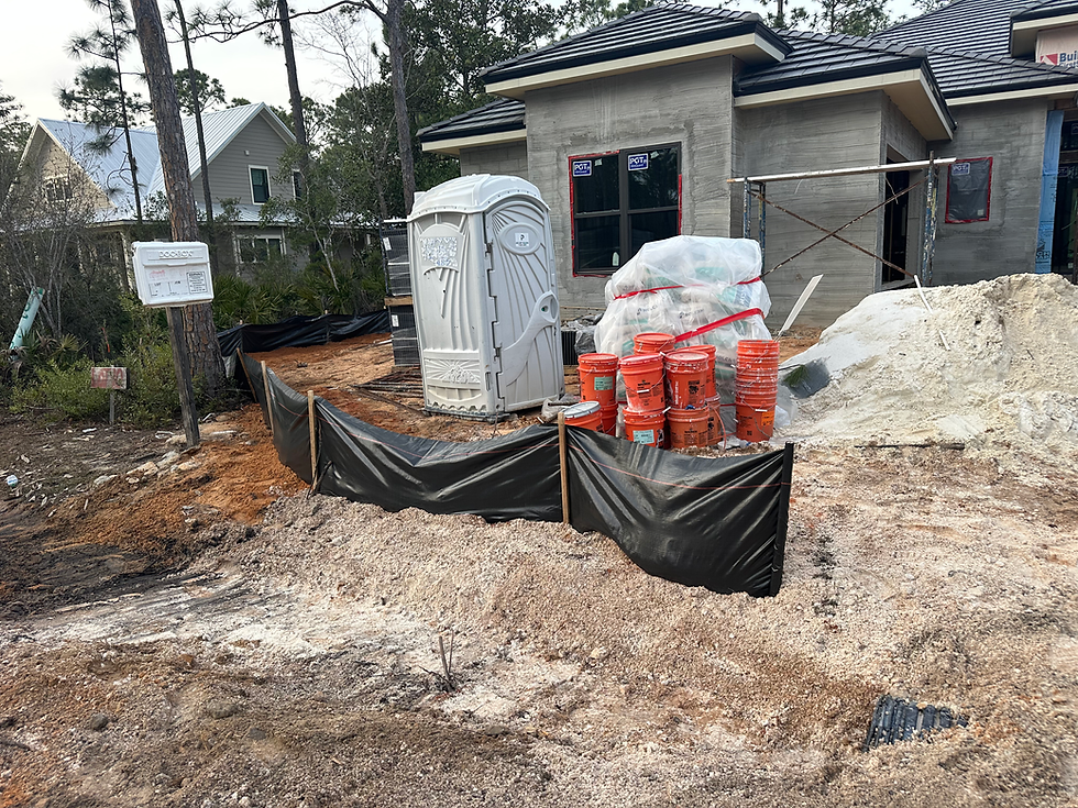 S & J Tractor silt fence install