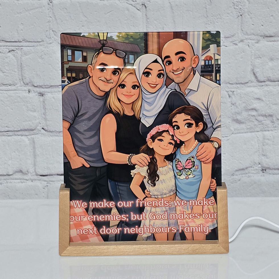 Thumbnail: Glass light-up photo frame