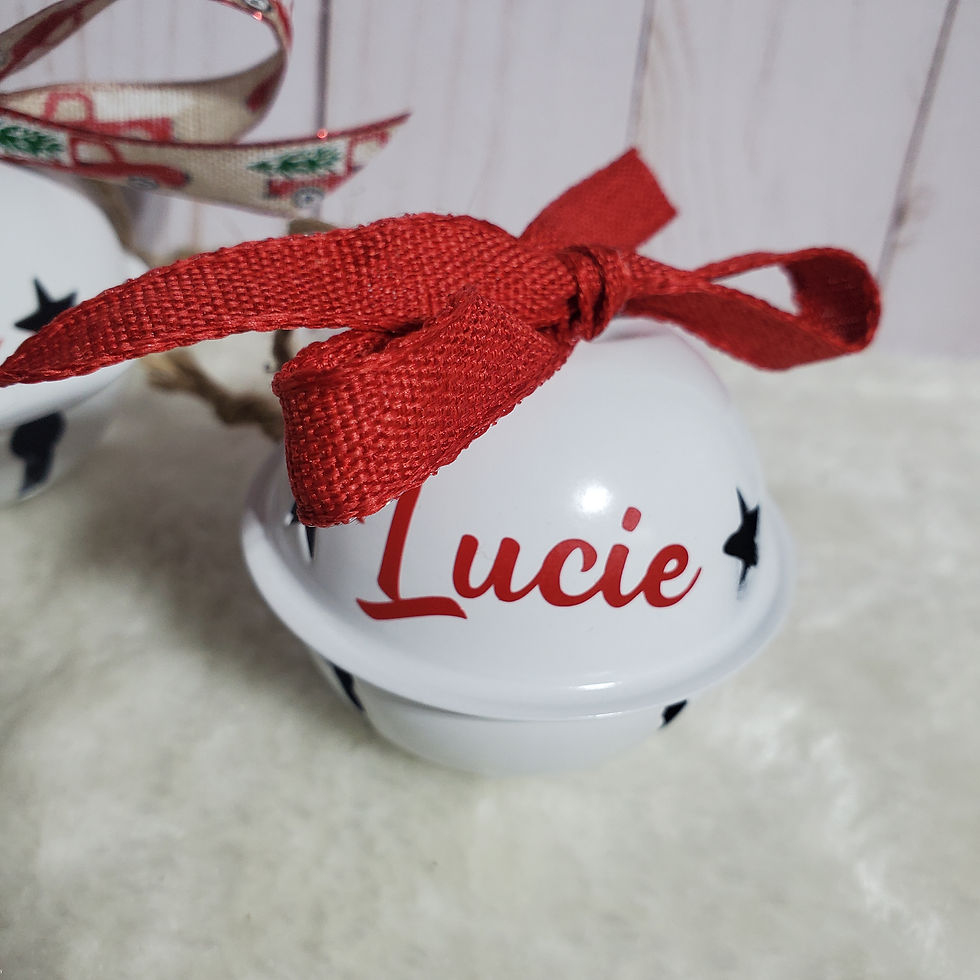 Thumbnail: Personalized Christmas Bell Ornament