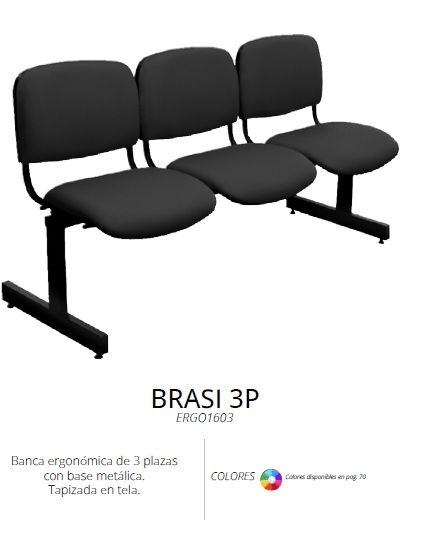 Sillas de Espera BRASI 3P