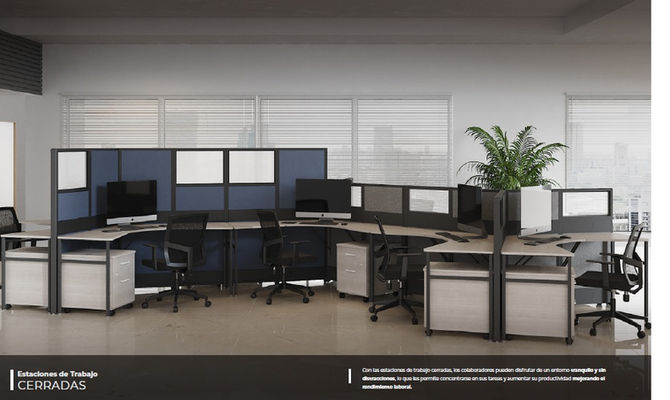 Mobiliario de oficinaestacion de trabajo cerrada