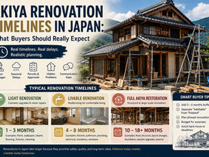 Akiya Renovation Timelines in Japan: What Buyers Should Really Expect