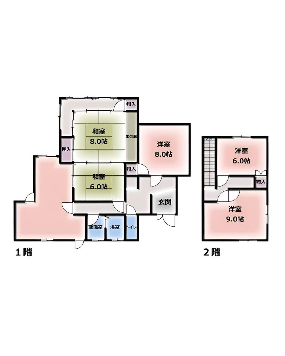 5LDK House in Sennan, Osaka layout