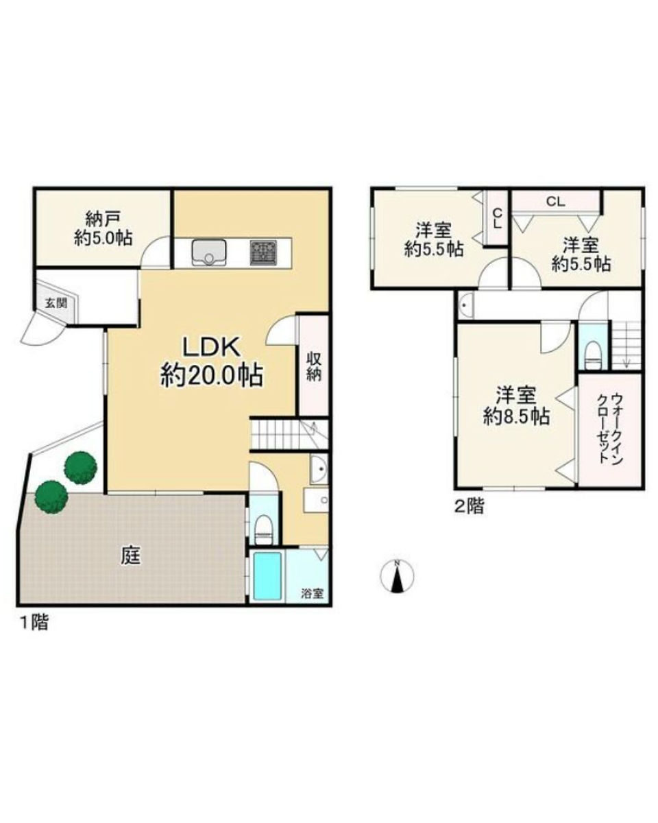 3SLDK House in Osaka City, Osaka layout