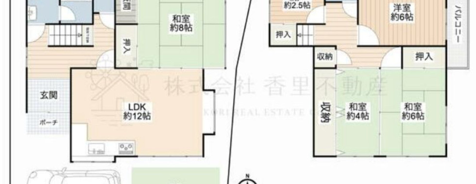 3SLDK House in Hirakata City, Osaka layout