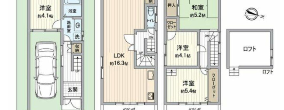 4LDK House in Hirakata City, Osaka layout