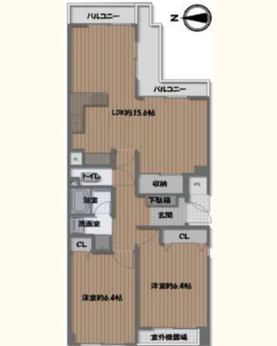 2LDK Condo in Kyoto City, Kyoto layout