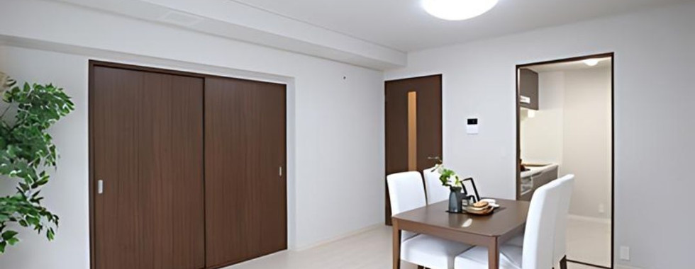 Bright, airy living and dining room with modern accents.
