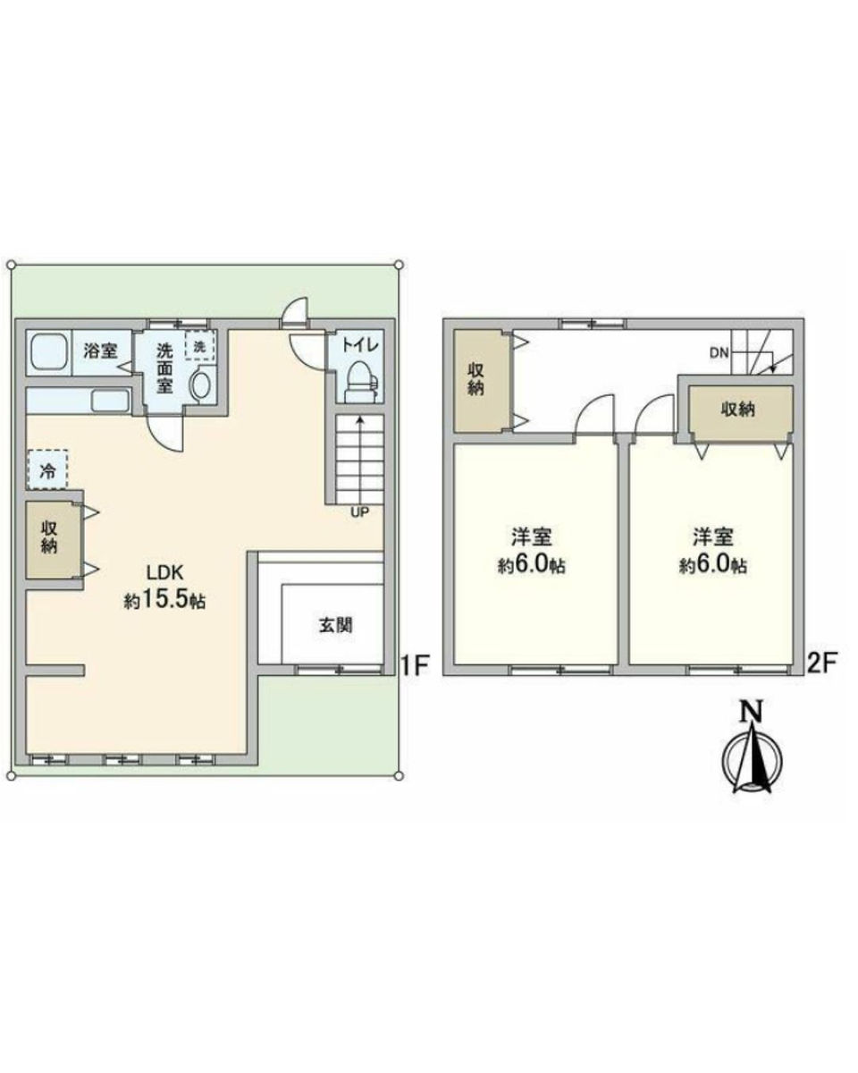 2LDK House in Sakyo Ward, Kyoto City layout