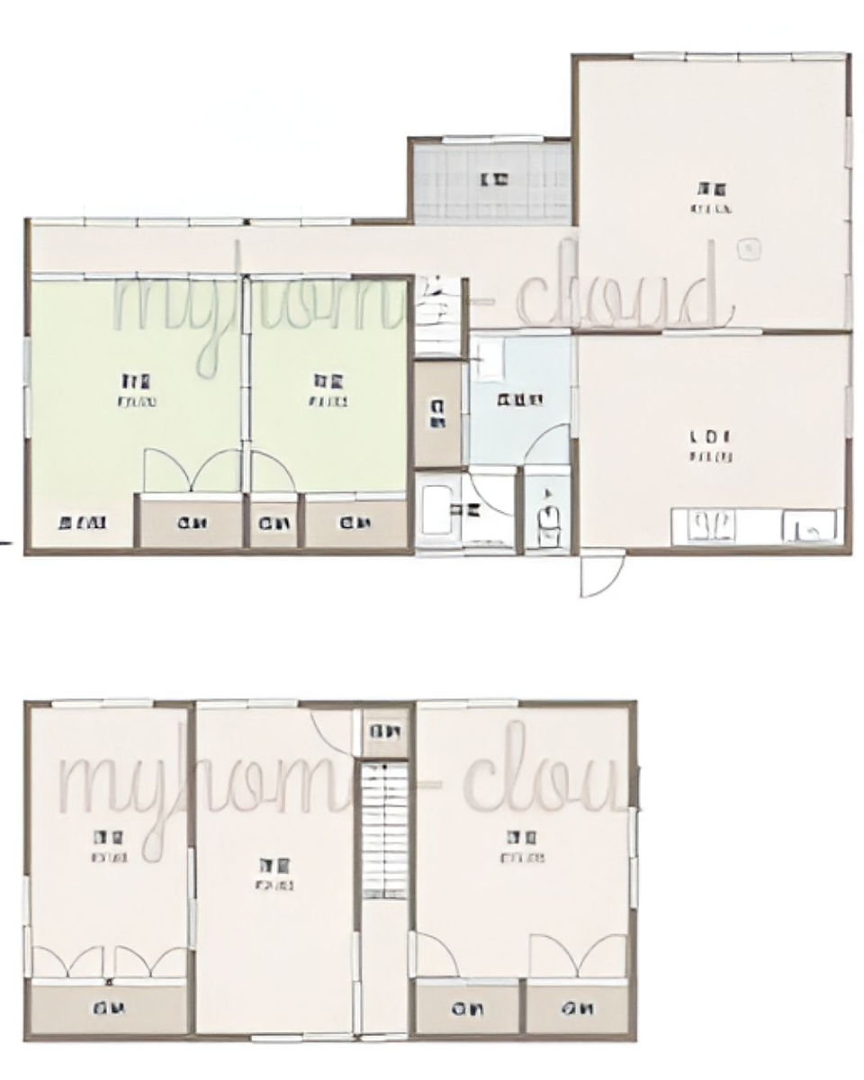 6LDK House in Ikoma-gun, Nara layout