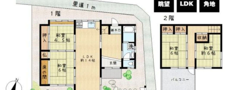 4LDK House in Sakurai City, Nara layout