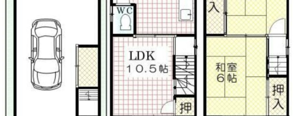 2LDK House in Higashiosaka City, Osaka layout