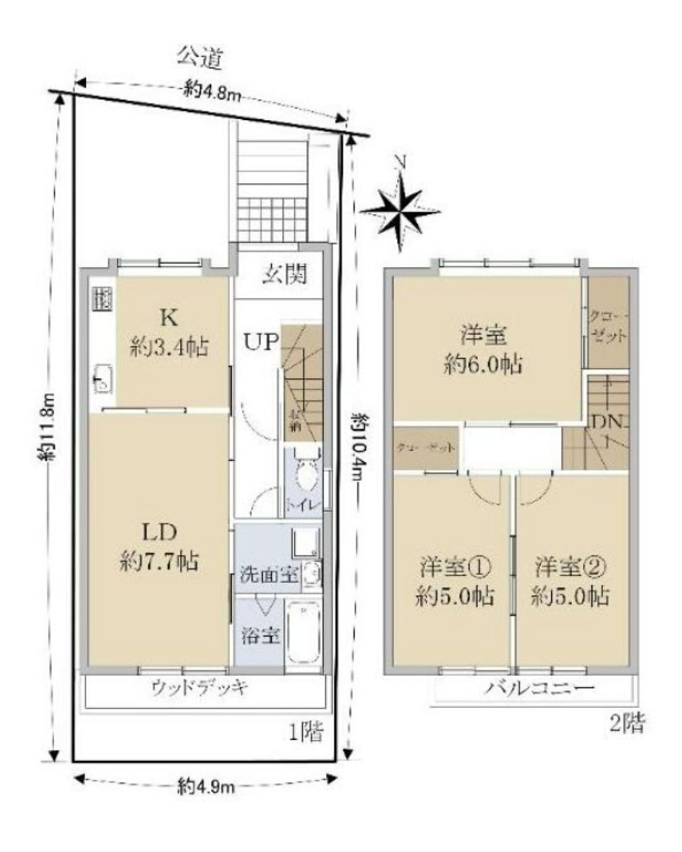 3LDK House in Kyoto City, Kyoto layout