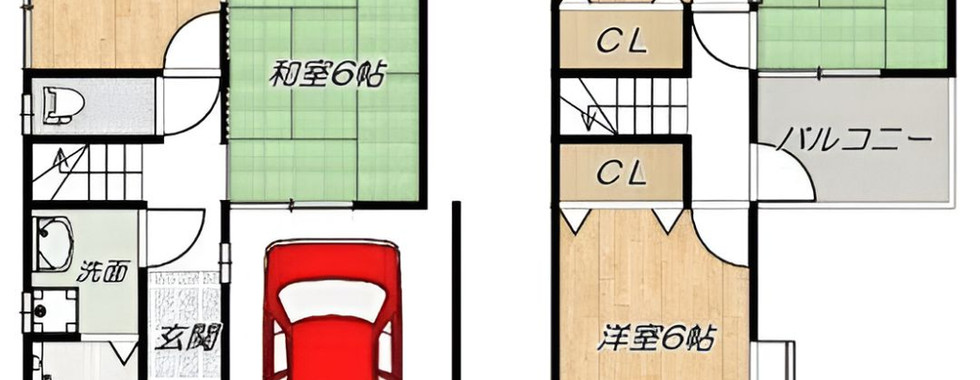 4LDK House in Tondabayashi City, Osaka layout