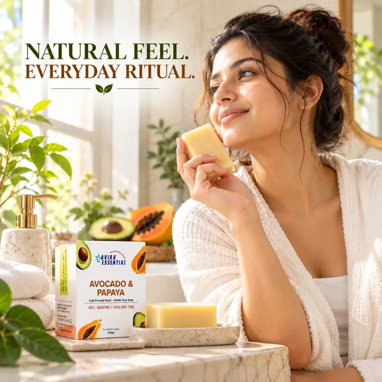 Avocado & Papaya Cold Pressed Soap