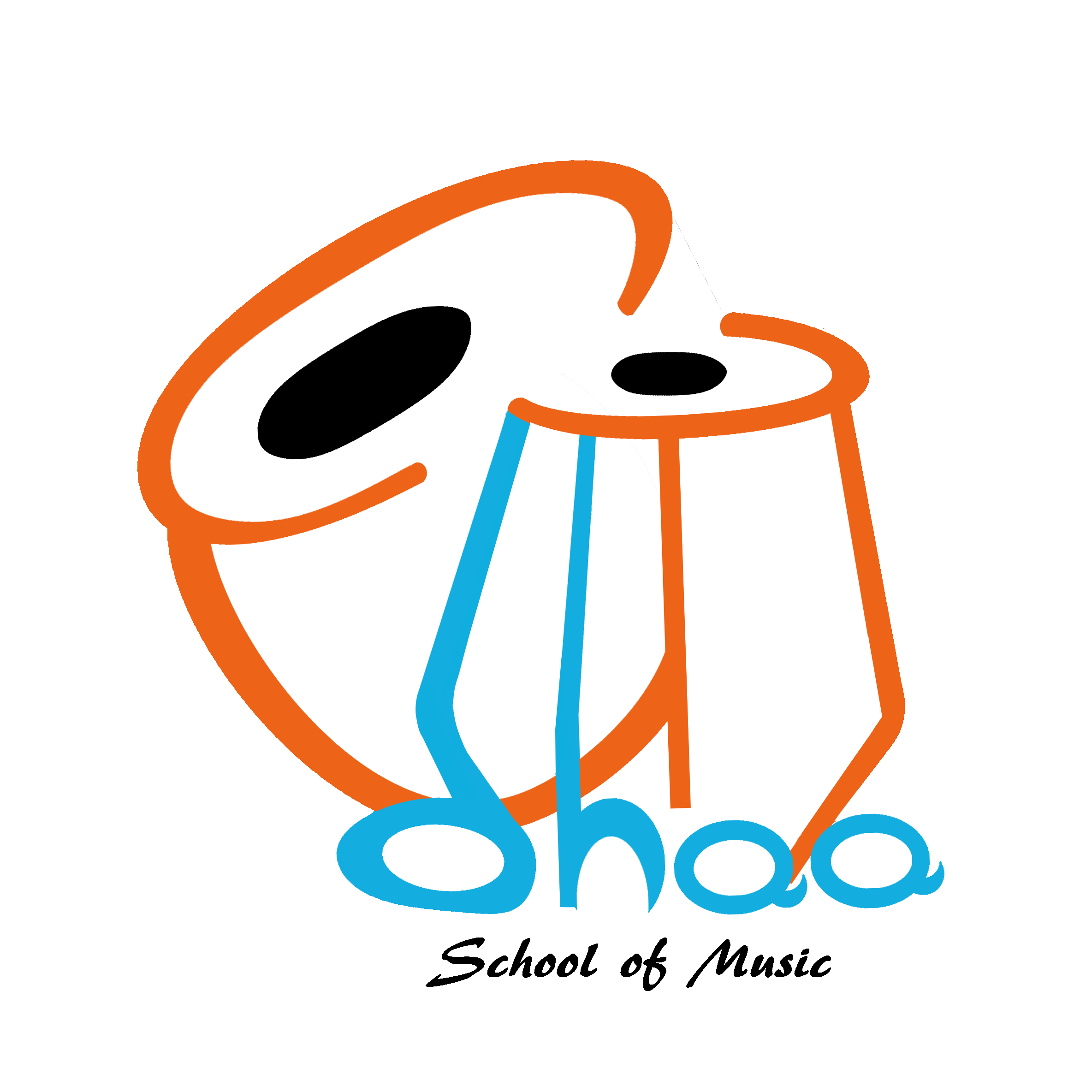Dhaa School of Music logo showing a tabla