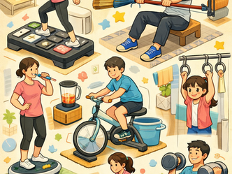 運動を日用品に