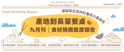 【九月刊食材捐贈電子報|產地到長輩餐桌】全台大缺菜的八月裡,持續將合作農場捐贈水耕蔬菜,分送兩間老人食堂