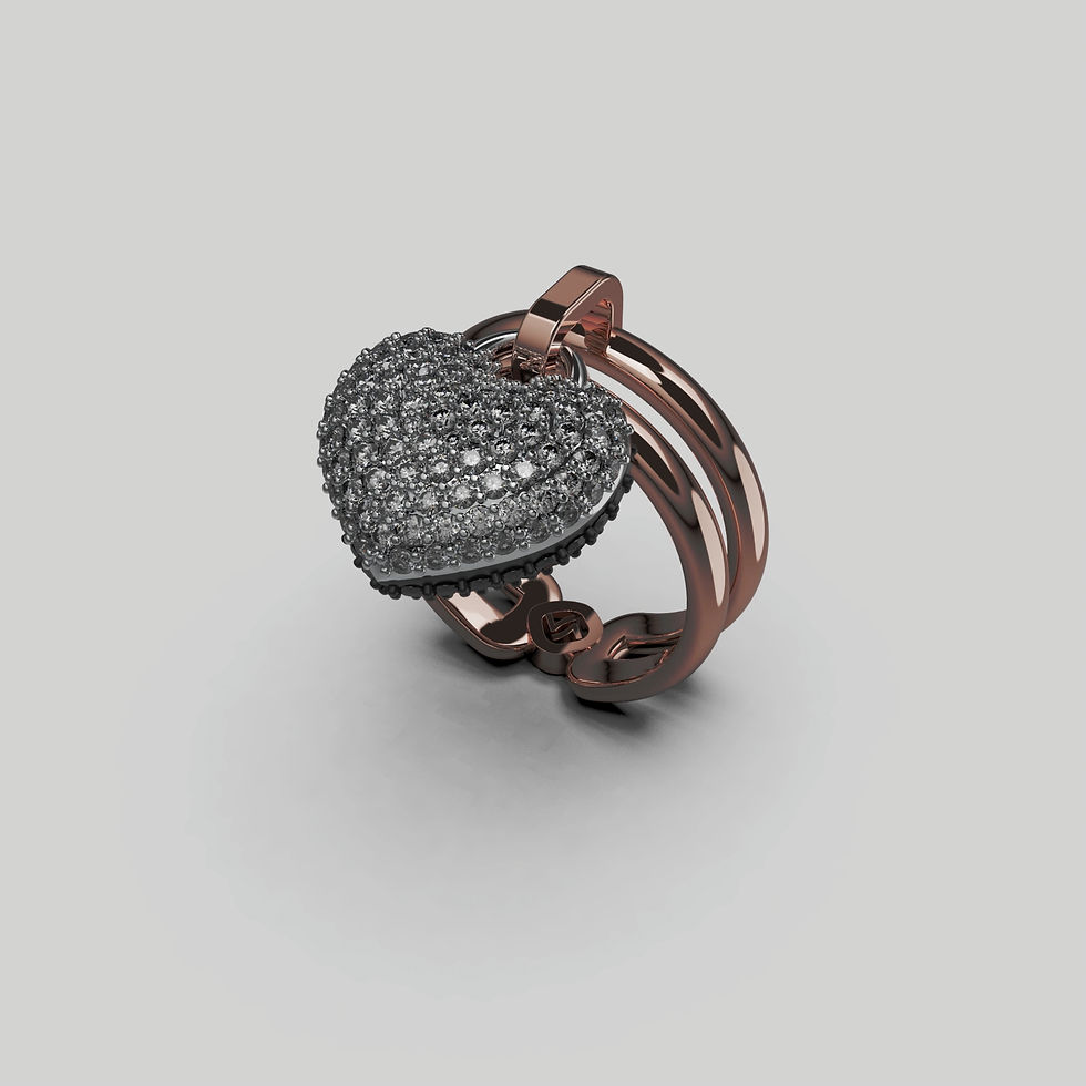 Thumbnail: Magnetic Dual heart ring-Signature