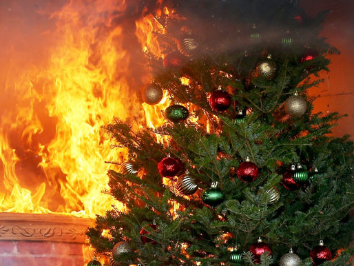 A Burning Christmas Tree