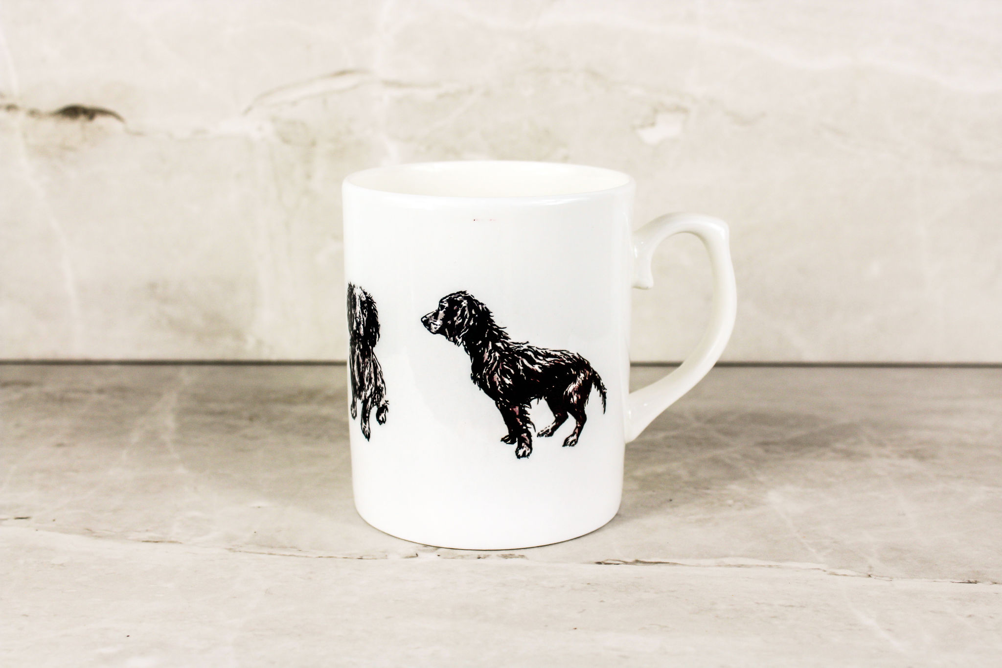 Black Cocker Spaniel Bone China Mug