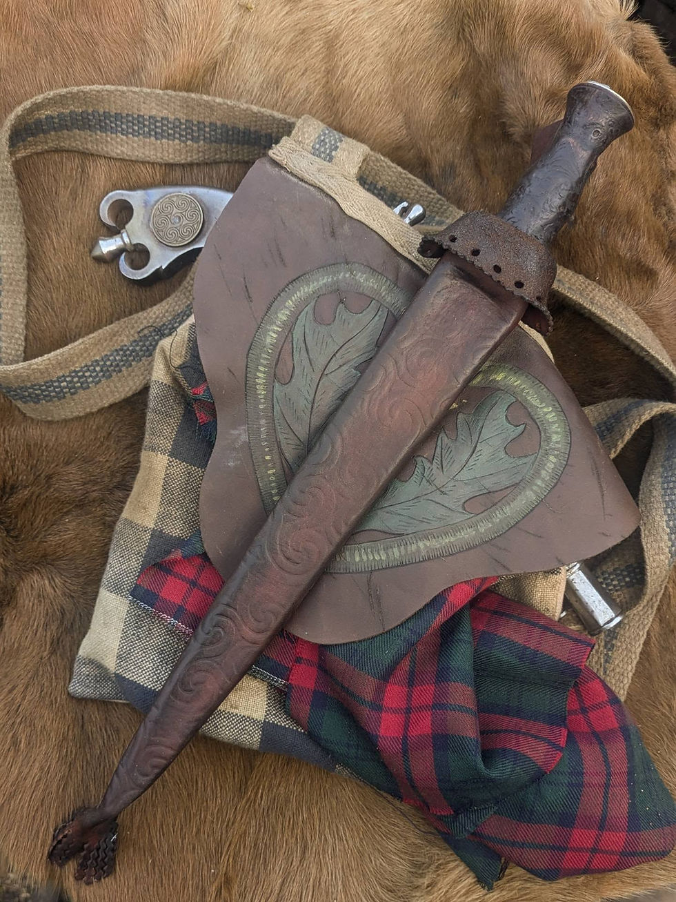 Thumbnail: Hand Forged Traditional Scottish Dirk