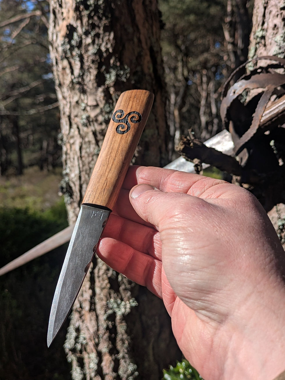 sgian dubh out in its natural habitat
