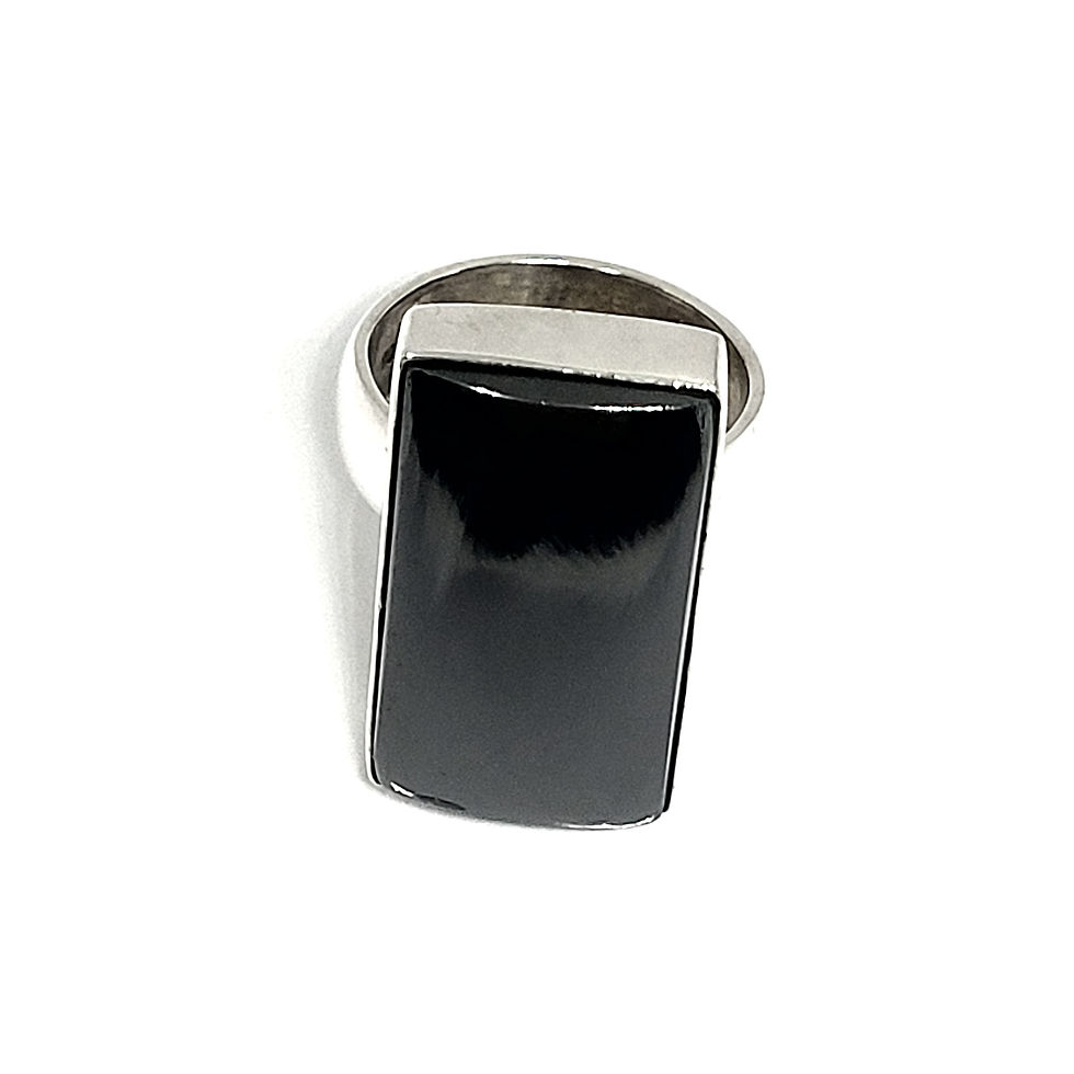 Miniatura: Bague hématite et argent 925‰