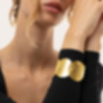 Bracelet disques en laiton.