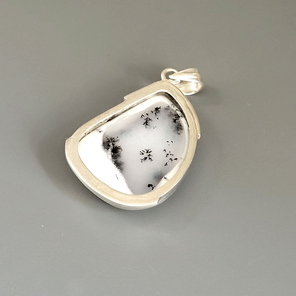 Miniature : Pendentif merlinite et argent 925‰
