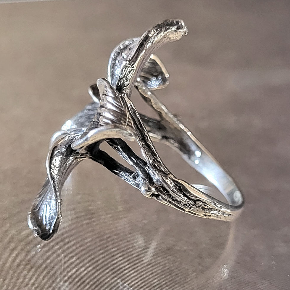 Thumbnail: Bague fleur en argent 925‰ 